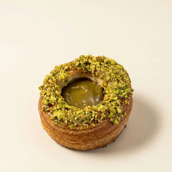 Danish de pistacho y crema pastelera
