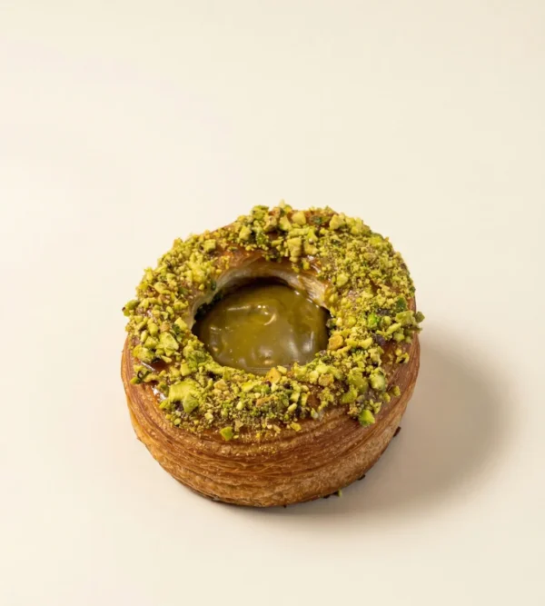 Danish de pistacho y crema pastelera