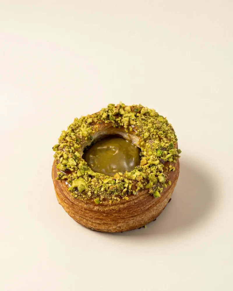 Danish de pistacho y crema pastelera